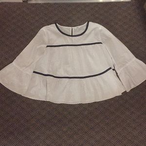 Crown & Ivy bell sleeved top